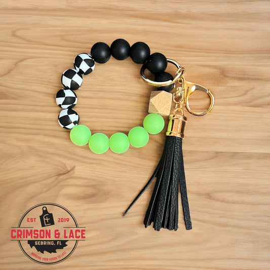 Race theme wristlet - Crimson and Lace LLC