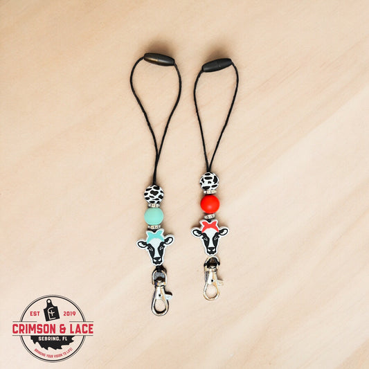 Cow Rhinestone Accessory - Crimson and Lace LLC