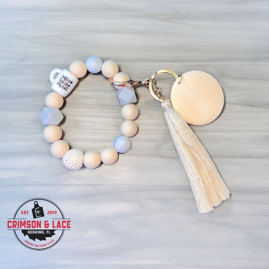 Coffee, Teach, Repeat Wristlet - Crimson and Lace LLC