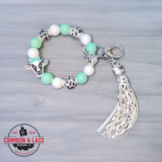 Rhinestone Cow Wristlet - Crimson and Lace LLC