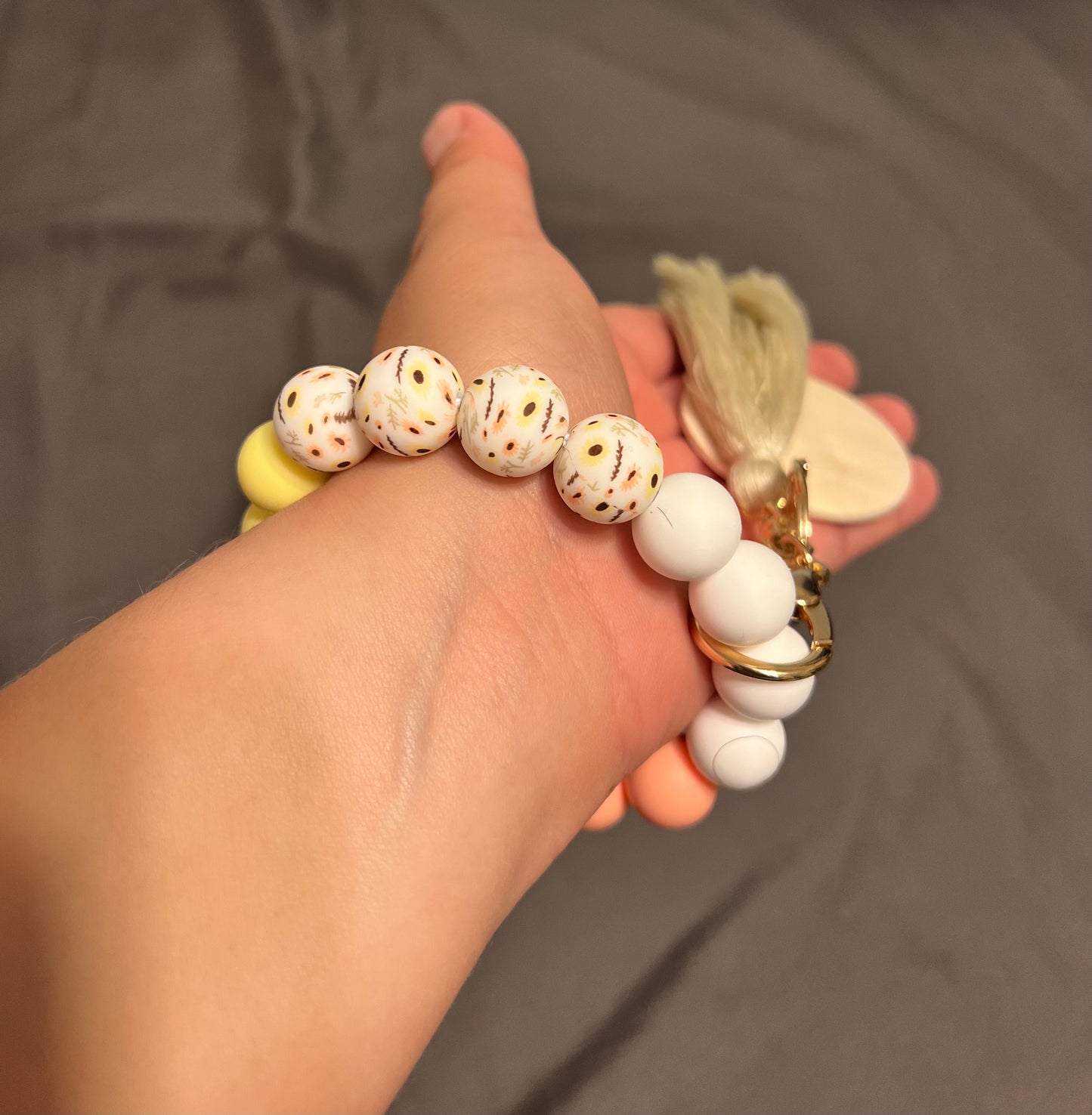 Daisy Silicone Wristlet - Crimson and Lace LLC