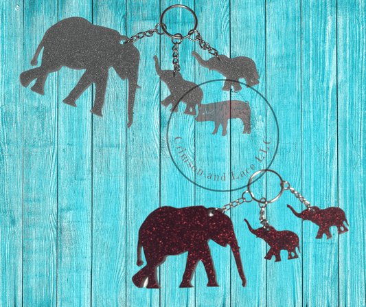 Elephant Keychain - Crimson and Lace LLC