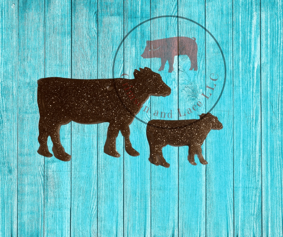 Cow Keychain - Crimson and Lace LLC