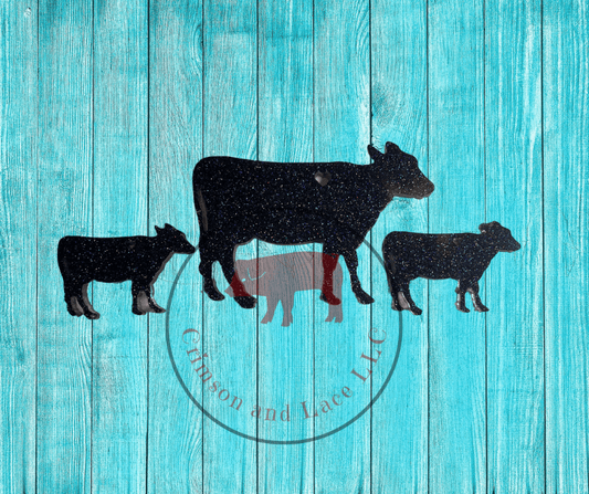 Cow Keychain - Crimson and Lace LLC