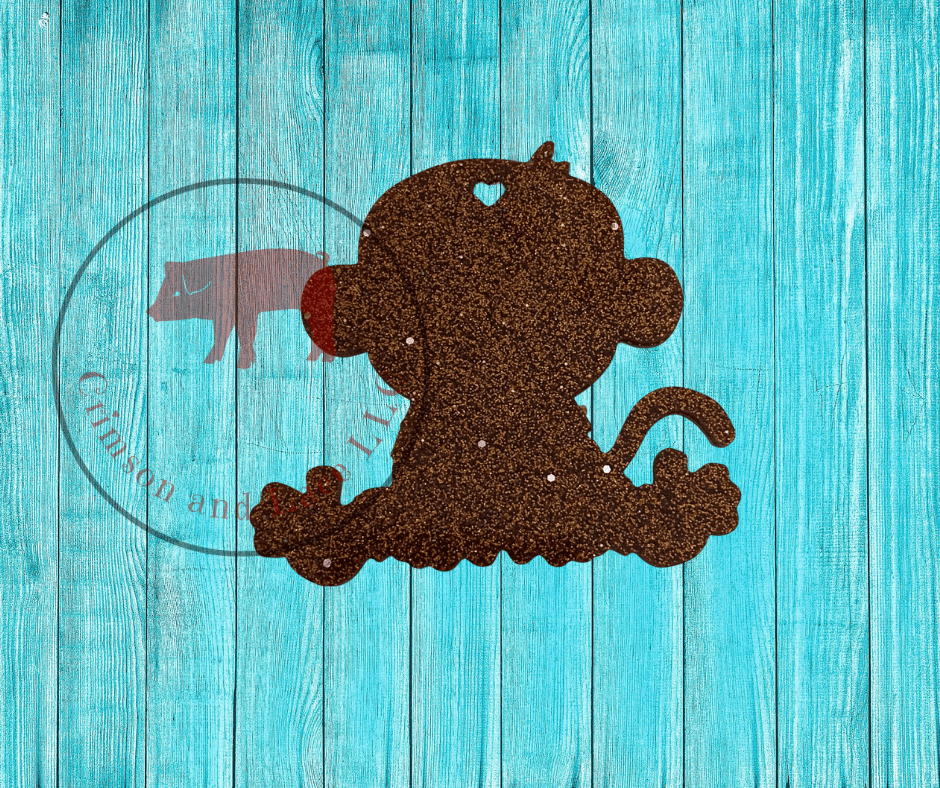 Monkey Keychain - Crimson and Lace LLC