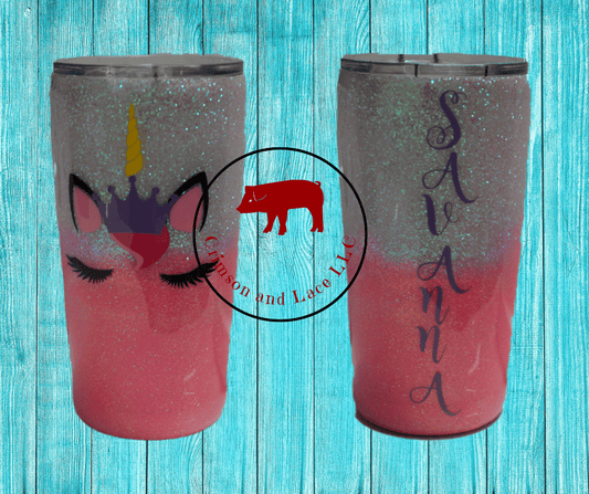 Princess Unicorn Tumbler - Crimson and Lace LLC