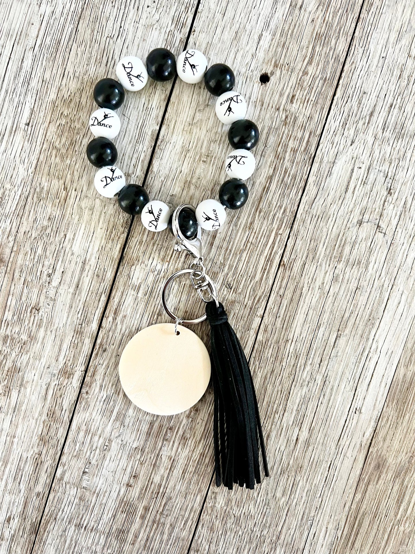 Dance Wooden Bead Wristlet - Crimson and Lace LLC