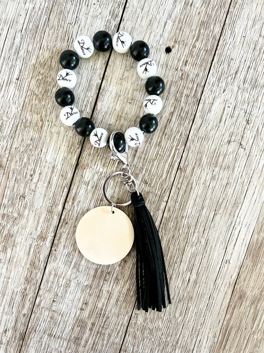 Dance Wooden Bead Wristlet - Crimson and Lace LLC