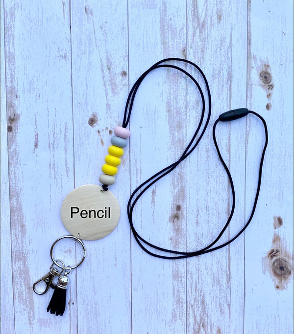 Silicone Bead Lanyard - Crimson and Lace LLC