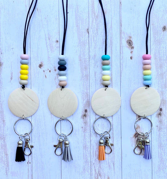 Silicone Bead Lanyard - Crimson and Lace LLC