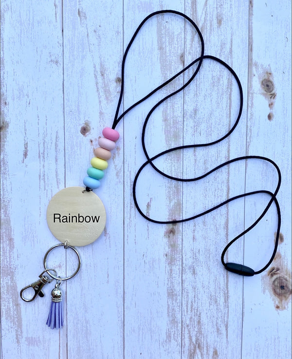 Silicone Bead Lanyard - Crimson and Lace LLC