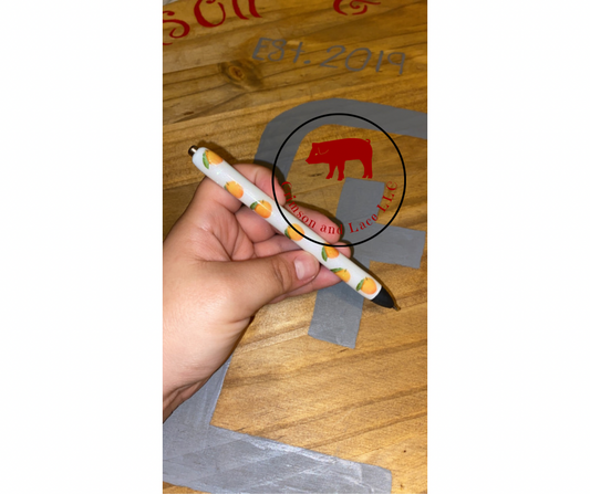 Citrus Resin Pen - Crimson and Lace LLC