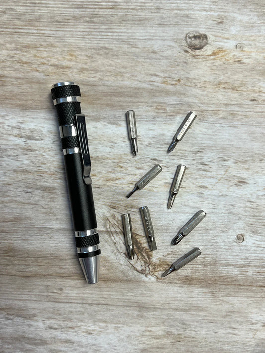 8 in 1 Pen Style Screwdriver - Crimson and Lace LLC
