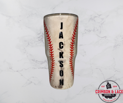 Home Run Refresh: Real Dirt Baseball Tumbler – The Ultimate Gift for Fans!