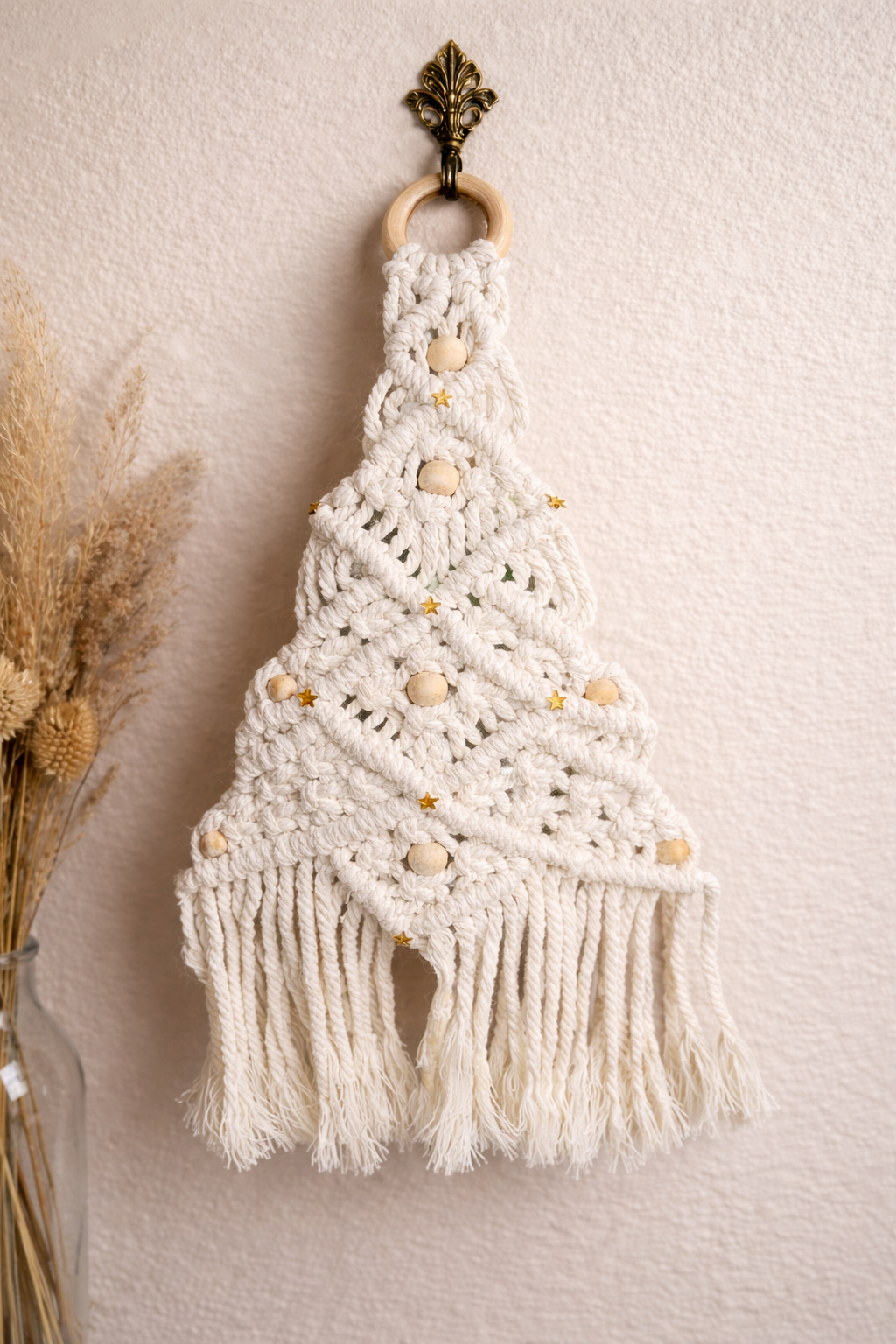 Macrame Tree Wall Hanging | Boho | Rustic Farmhouse | Neutral Fiber Art Gift | Wall Decor - Crimson and Lace LLC