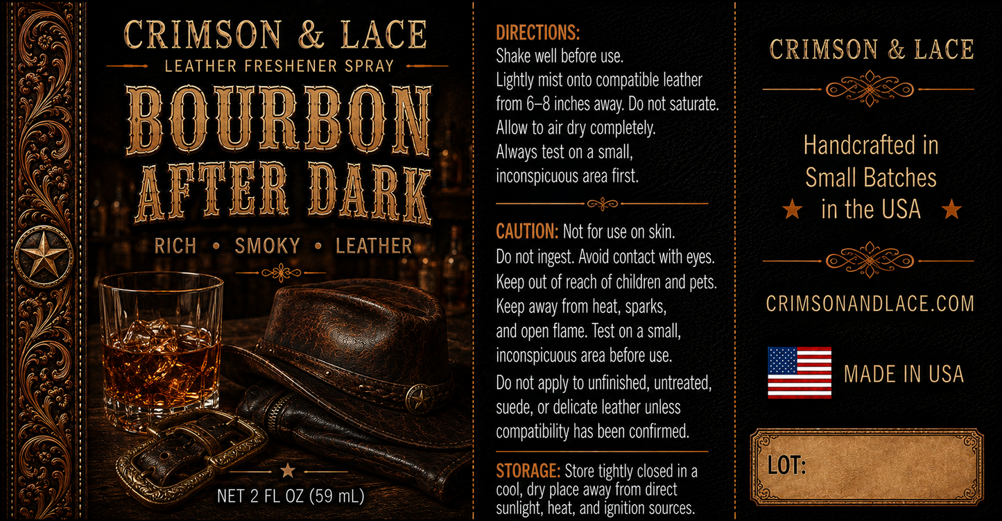 Leather Freshener Spray | Western Leather Fragrance | 2 oz