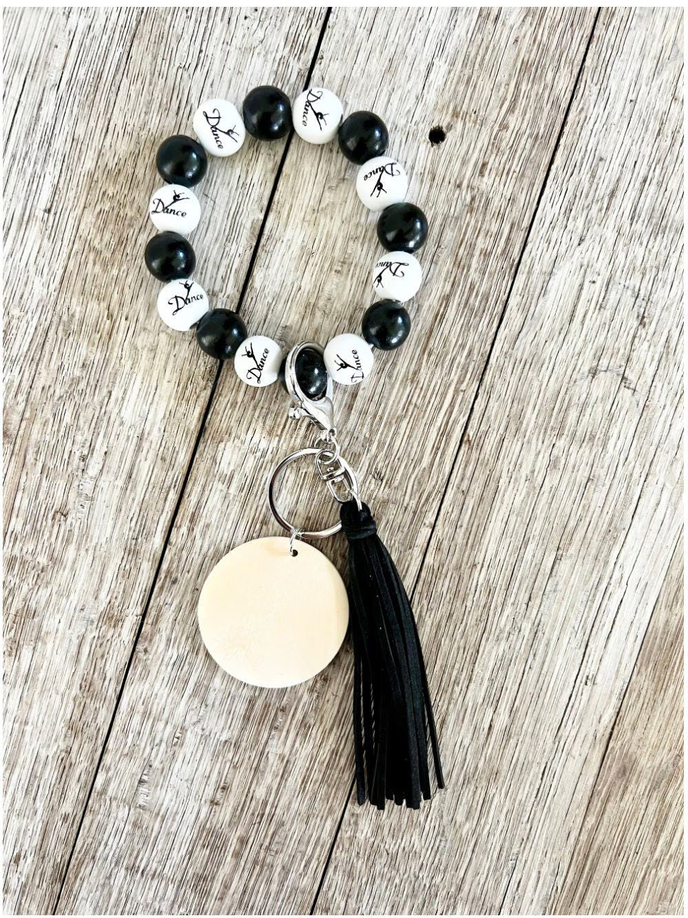 Dance Keychain Wristlet with Tassel - Crimson and Lace LLC