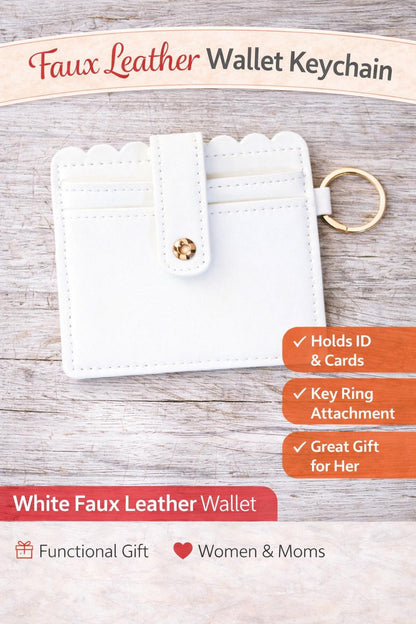 Wallet Keychain Card Holder for Women | Animal Print Faux Leather | ID & Card - Crimson and Lace LLC