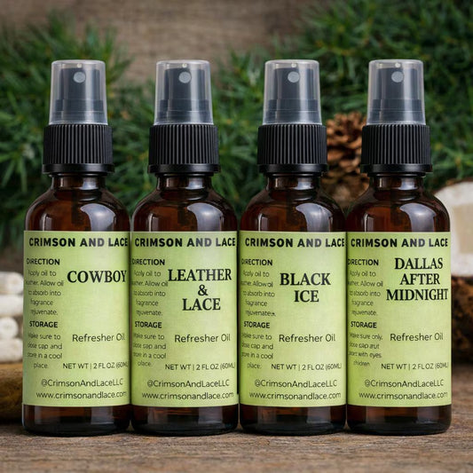 Leather Refresher Oil Spray – 2 oz | Leather or Other Scents - Crimson and Lace LLC
