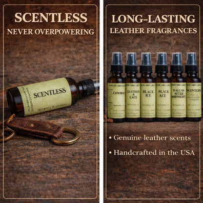 Leather Refresher Oil Spray – 2 oz | Leather or Other Scents - Crimson and Lace LLC