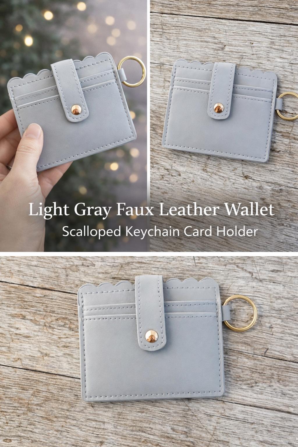 Wallet Keychain Card Holder for Women | Animal Print Faux Leather | ID & Card - Crimson and Lace LLC