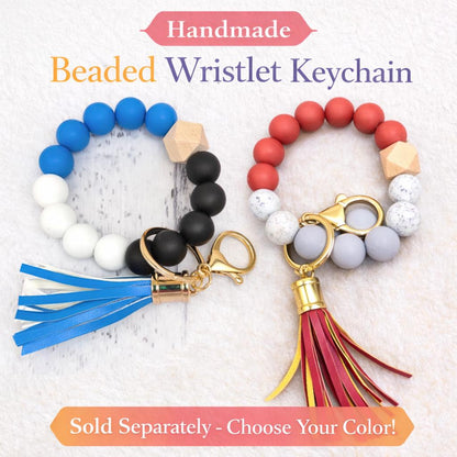 Marble Silicone Beads Wristlet - Crimson and Lace LLC