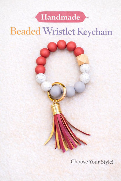Marble Silicone Beads Wristlet - Crimson and Lace LLC