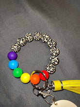 Load image into Gallery viewer, Silicone Beads Wristlet - Suede Tassel - Crimson and Lace LLC
