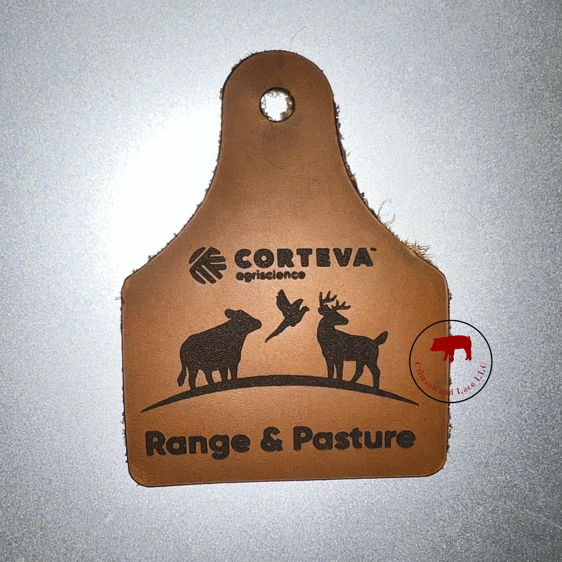 Leather Keychain - Crimson and Lace LLC