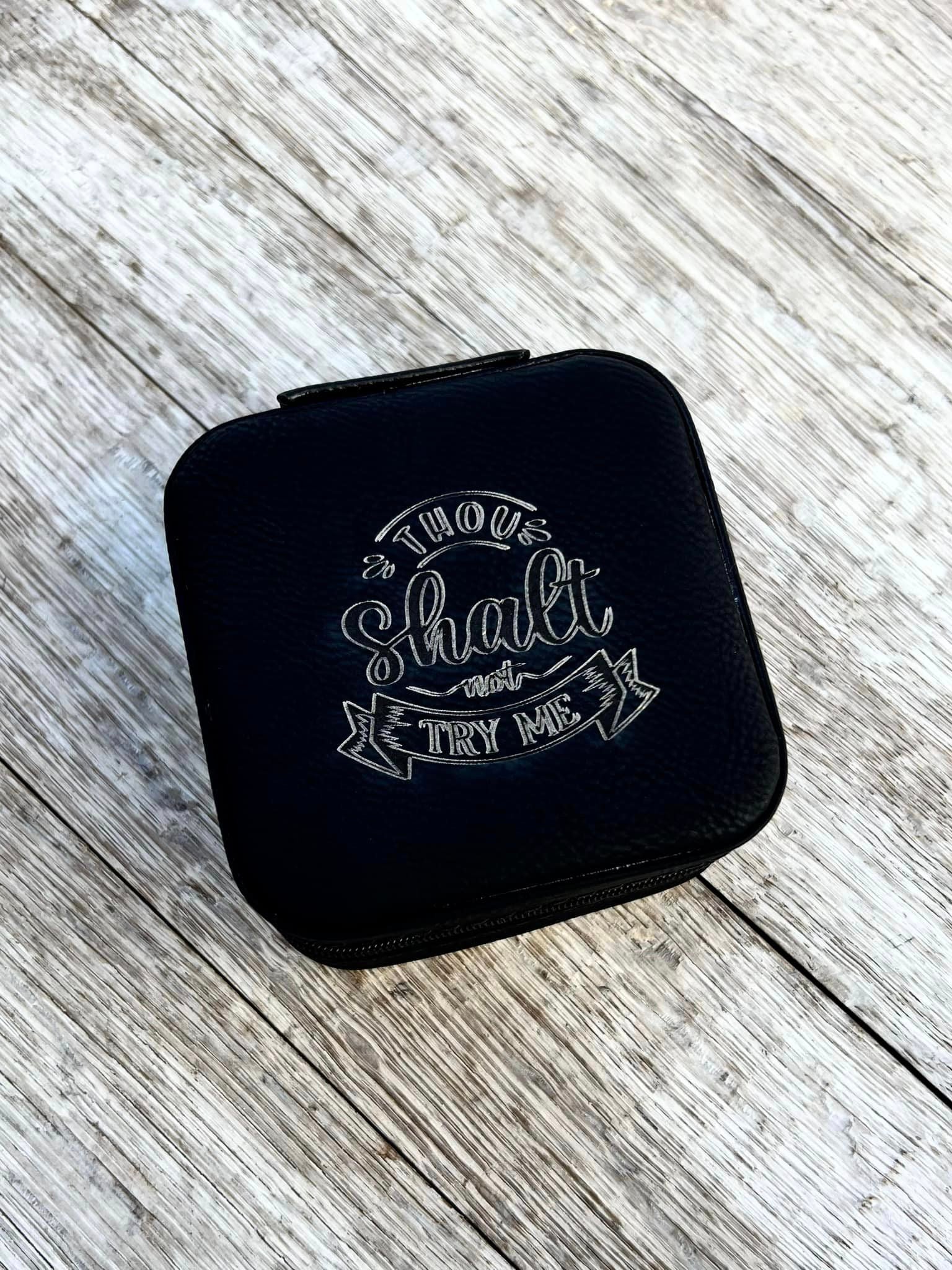 Leatherette Travel Jewelry Box - Crimson and Lace LLC