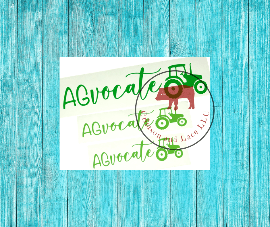 AGvocate Decal - Crimson and Lace LLC