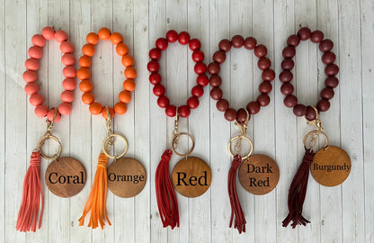 Wood Beaded Wristlet - Crimson and Lace LLC