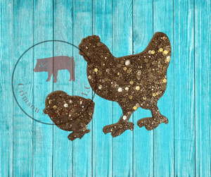 Chicken Keychain - Crimson and Lace LLC