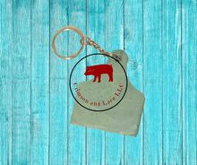 Load image into Gallery viewer, Cow Tag Keychain - Crimson and Lace LLC
