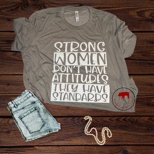Strong Women Bella Canvas Shirt - Crimson and Lace LLC