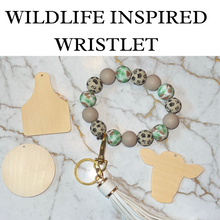 Load image into Gallery viewer, Wildlife Tracks Wristlet - Crimson and Lace LLC
