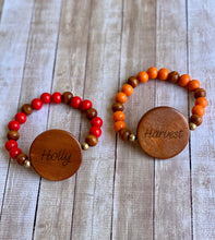 Load image into Gallery viewer, Wooden Beads Bracelet - Crimson and Lace LLC
