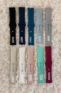 22mm Silicone Watch Band - Crimson and Lace LLC
