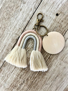 Boho Rainbow Keychain - Crimson and Lace LLC