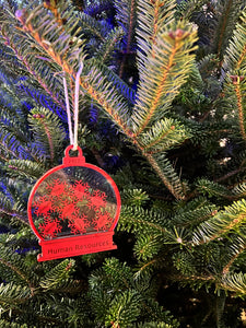 Snowglobe Shaker Family Ornament - Crimson and Lace LLC