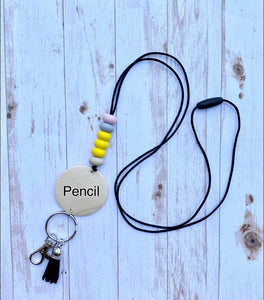 Silicone Bead Lanyard - Crimson and Lace LLC