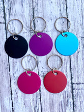 Load image into Gallery viewer, Round Metal Pet Tag or Keychain - Crimson and Lace LLC
