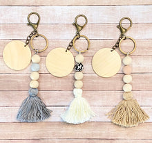 Load image into Gallery viewer, Antique Brass Silicone Bead Keychain - Crimson and Lace LLC
